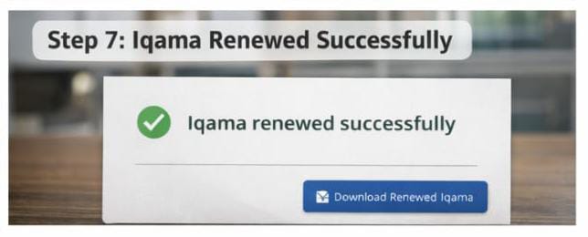Iqama Renewed Successfully